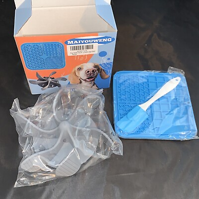 #ad Dog Large Breed Slow Feeder Silicone Insert Mat and Spatula 3 Piece $12.99