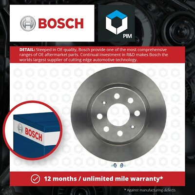 #ad 2x Brake Discs Pair Solid fits OPEL CORSA E Rear 14 to 19 264mm Set Bosch 569097 GBP 44.57
