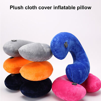 #ad Neck Support Pillow Memory Foam Relax Muscles Portable Plane Accessories $9.38