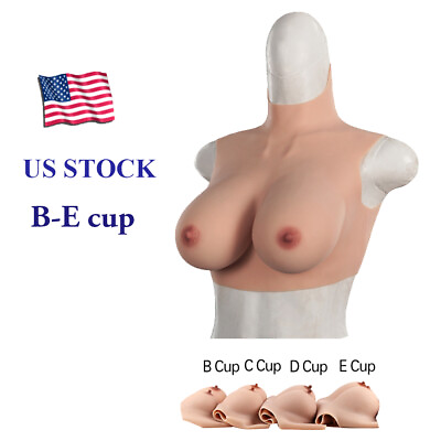 #ad Thinner Fake Boobs Silicone Breast Forms Light Crossdressing Breastplate B G Cup $78.10