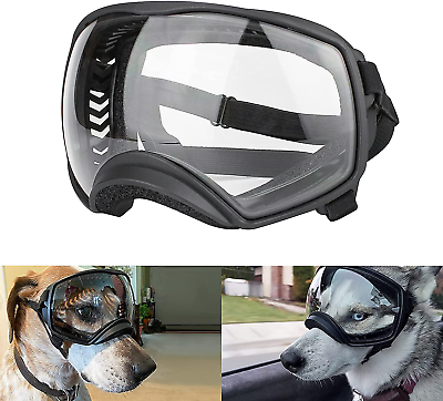#ad Dog Goggles for Large Breed Clear Dog Sunglasses Medium Large Breed Wide Vie... $35.99
