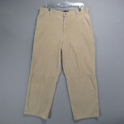 #ad Vintage Gear Seven Pants Mens 36x30 Beige Corduroy Loose Carpenter Baggy Skater $35.96