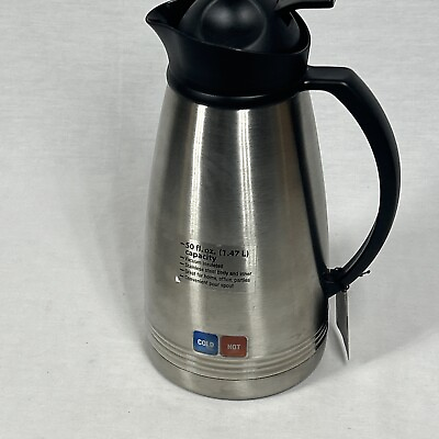#ad 50 ounce Insulated Double Wall Stainless Vacuum Insulated Thermal Carafe Perfect $15.33