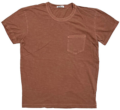 #ad Buck Mason Men#x27;s Slub Classic Pocket Straight Hem Crewneck Made in USA T Shirt $19.50