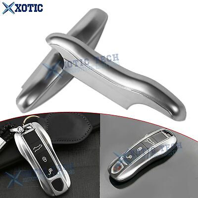 #ad Silver ABS Smart Key Side Holder Shell Exact Fit For Porsche Cayenne Panamera $13.99