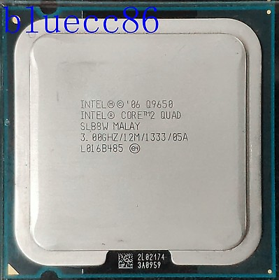 #ad Intel Core 2 Quad Q9650 LGA775 3GHz 12BM 1333Mhz CPU Processor $29.00