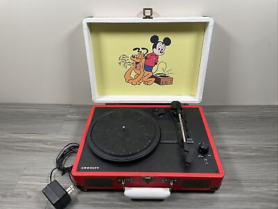 #ad Crosley Cruiser Disney Mickey Mouse Turntable 2016 RSD Excellent Condition Works $109.99