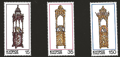 #ad Cyprus Scott #508 10 Singles 1978 Complete Set FVF MNH $1.00