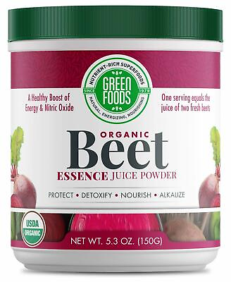 #ad Green Foods Beet Essence Juice Powder Organic and Raw Superfood Wholefood ... $19.99