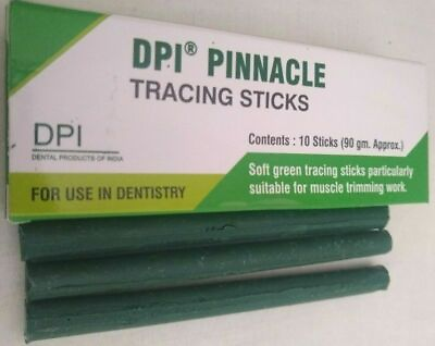 #ad Green Sticks Wax Impression Compound Box DPI 10 Sticks Dental $17.85
