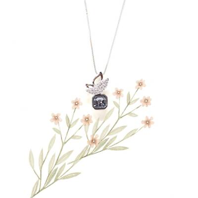#ad Gray Pendant Swarovski Necklace Butterfly Necklace Silver Pendant Necklace $39.99