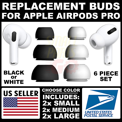 #ad 3 Pairs For Apple AirPod Pro Replacement Silicone Earbud Ear Bud Tip Cover S M L $4.99