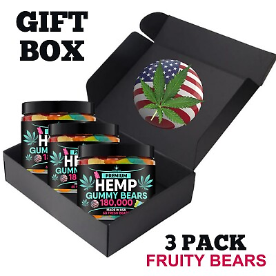 #ad Natural Gummies Healthergize 3 Pack Gift Box Sleep Calm Relax Pain USA Made $44.99
