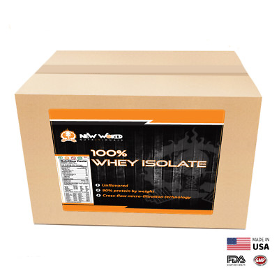 #ad 15lb Bulk Whey Protein ISOLATE NOT concentrate Manufacturer Direct UNFLAVORED $111.97