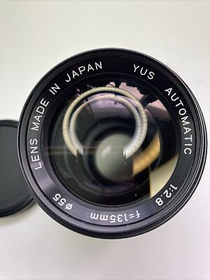 #ad YUS Automatic Camera Lens 1:2.8 f=2.8mm No.394301 Yashica US 135mm 35mm Contax $35.00