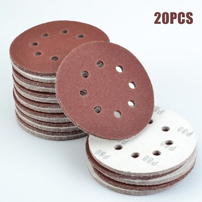 #ad Round Sanding Discs Sheets Sander Palm Sandpaper Paper Pads 40 2000 Grits Tools $16.28