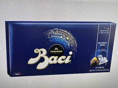 #ad Perugina Baci Original Dark Chocolate Truffle with Hazelnut Gift 21 ct 9.25 oz $15.00