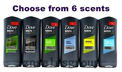 #ad Dove Men Care Body Wash Face Wash 4 Pack 400ml 13.5oz Pick From 6 Scents $24.99