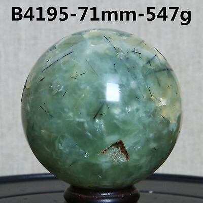 #ad B4195 547g Natural Green Prehnite Crystals Healing Aura Chakra Power Sphere Ball $79.99