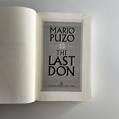 #ad The Last Don by Mario Puzo 1994 First Edition $28.00