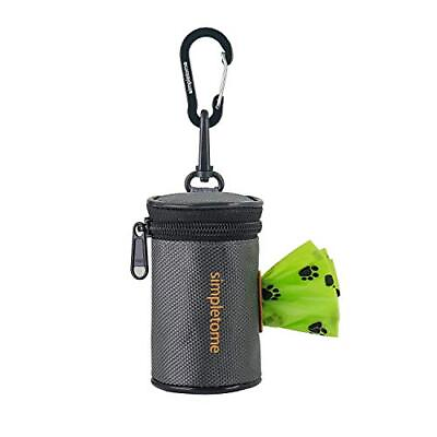 #ad Dog Waste Bag Dispenser for Leash Belt Waterproof 1680D Oxford YKK Zipper Grey $15.05