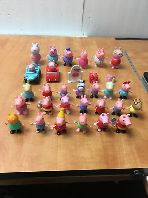 #ad Lot of 28 Jazwares Peppa Pig Toy Figures Various Characters $29.99
