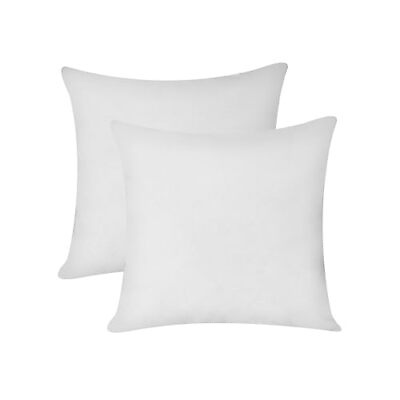 #ad RELY Cotton Throw Pillow Covers White 24quot;X24quot; Set of 2 Decorative Zippered T... $16.75