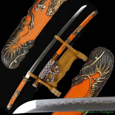 #ad Sharp JP Tachi Sword Katana Hand Forged T10 Steel Clay Tempered Full Tang #2342 $1185.55