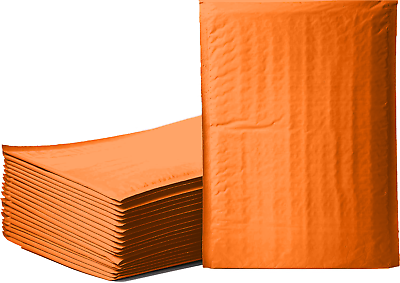 #ad Any Size Orange Color Poly Bubble Mailers Shipping Padded Bags Mailing Envelopes $62.87