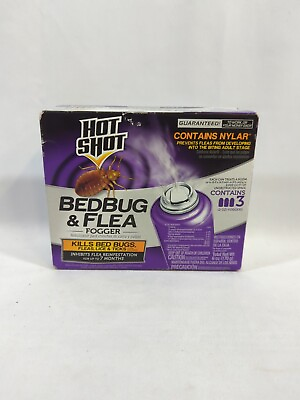 #ad Hot Shot 95911 Bedbug and Flea Fogger 3 Count $8.69