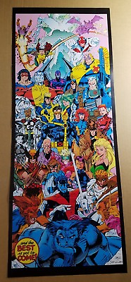 #ad X Men Wolverine Gambit Rogue Psylocke Storm Cable Marvel Comic Poster by Jim Lee $29.99