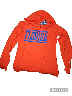 #ad New University of Florida Hoodie Unisex Light Weight Pull Over Champion Med. $15.99