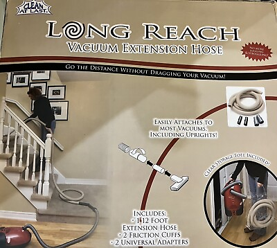 #ad Clean At Last Universal Long Reach Vacuum Extension Hose $20.00