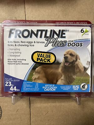 #ad 🔥Frontline Plus P004FLTSP6 23 44 Flea and Tick Treatment Medium Dogs 6 Dose 🆕 $26.99