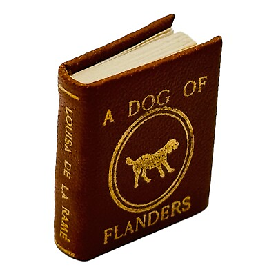 #ad Dollhouse Miniature Book A Dog Of Flanders LE #32 Of 300 Barbara Raheb RARE $349.95