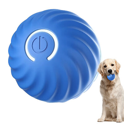 #ad USB Automatic Jumping Rolling Ball Pet Dog Interactive Training Toy Puppy $14.87