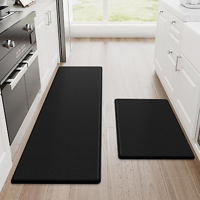#ad 2PCS Kitchen Rugs Cushioned Anti Fatigue Kitchen Mats for Floor Non Slip $34.16
