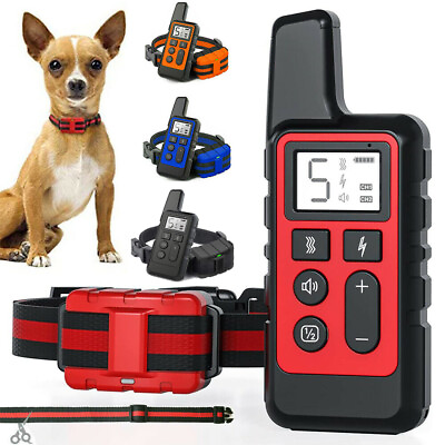 BIG Dog Training Collar Rechargeable Remote Control Electric Pet Shock Vibration $24.99