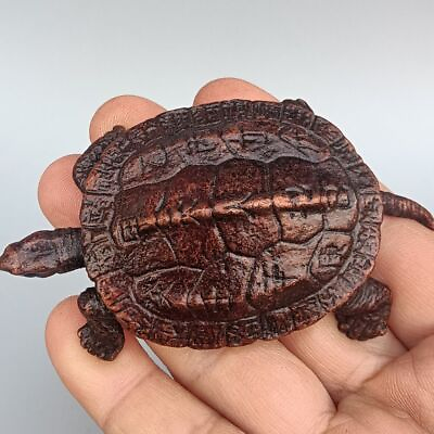 #ad Chinese Copper Solid Longevity Turtle Tea Pet Handle Artwork Decoration $19.99