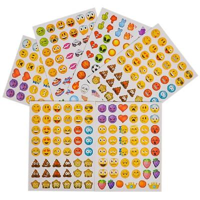 #ad 576 Emoticon Stickers for School Art Projects amp; Birthday Party Goody Bag Treats $6.95