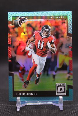#ad Julio Jones #18 2017 Donruss Optic Aqua Atlanta Falcons SN 299 $3.95