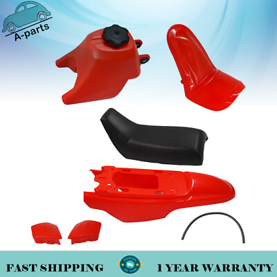 #ad For Yamaha PW50 PY50 PW 50 Plastic Fender Body Seat Gas Tank Kit Red $53.77