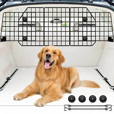 #ad Adjustable Dog Car Barrier for SUVsVehicles Trucks Upgraded Universal Fit ... $53.62