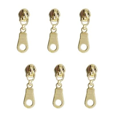 #ad 50PCS Gold Pulls for #5 Nylon Coil Zippers Gold Zipper Sliders for Luggages P... $22.58