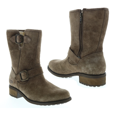 #ad UGG Chaney Womens Brown Nubuck Midcalf Ankle amp; Booties Boots Suede 6.5 Perfect $54.60