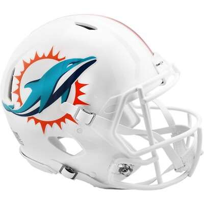 #ad MIAMI DOLPHINS Riddell Speed NFL Authentic Football Helmet $289.95