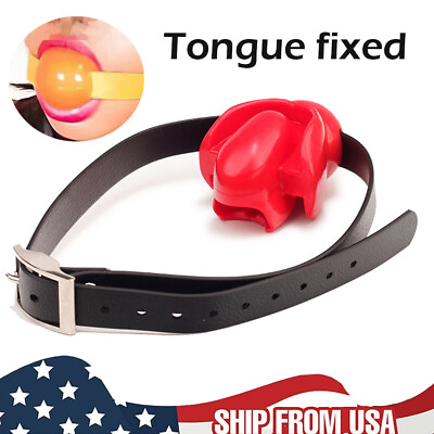 #ad Fixed Tongue Silicone Gag Water Balloon Yoke Bondage Control For Couples Red New $20.89