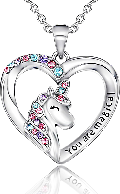 #ad Unicorn Gifts Unicorn Necklace for Daughter Granddaughter Niece Easter Birthday $23.99