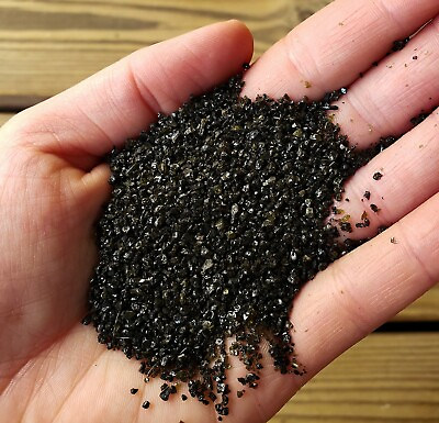 #ad Black Aquarium Sand WASHED READY FOR USE Medium Grain Substrate 12 25 45LBS $54.55