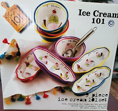 #ad 9 Piece Ice Cream 101 Set $30.00